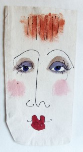 painted face bag
