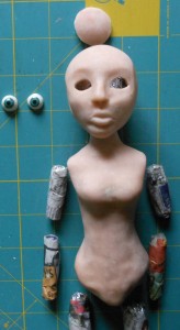 polymer clay ball joint doll parts