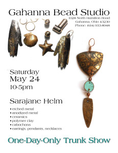 metal etching class and trunk show