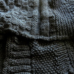 black knit and purl sampler