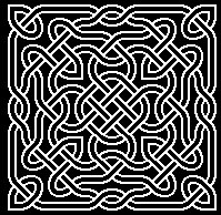 celtic knot made with dingbat font