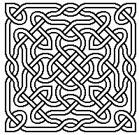 celtic knot made with dingbat font